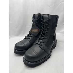NEW Harley-Davidson Boxbury D93370 Men's Motorcycle Black Boots Size 8 W Zip